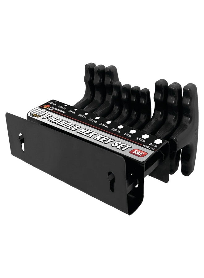 بيرفورمانس تول طقم مفاتيح ألين بمقبض على شكل حرف T من Performance Tool، مكون من 10 قطع، W80274، ومفتاح سداسي طويل الذراع - Image 5