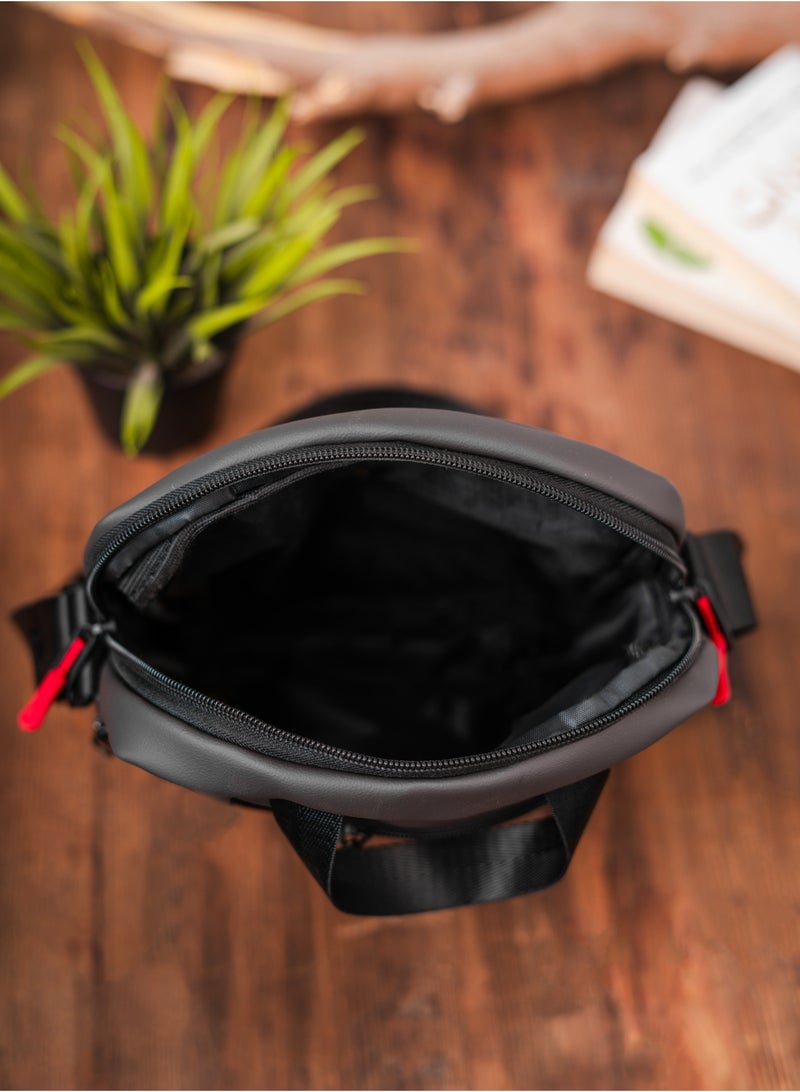 Motevia Motevia Leather Crossbody Bag Men Shoulder Bag with Adjustable Strap Crossbody Bag Size 27 * 23cm Crossbody Bag  - Image 3