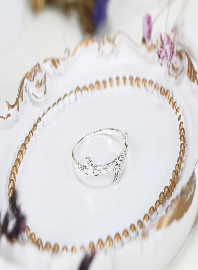 ايرافيدا خاتم إيرافيدا إيفري داي نيتشرز تري برانش من الفضة الإسترليني عيار 925 | خواتم زفاف رقيقة للنساء | تصميم أنيق ومريح للنساء | قطعة مميزة | المقاسات (11) - Image 2