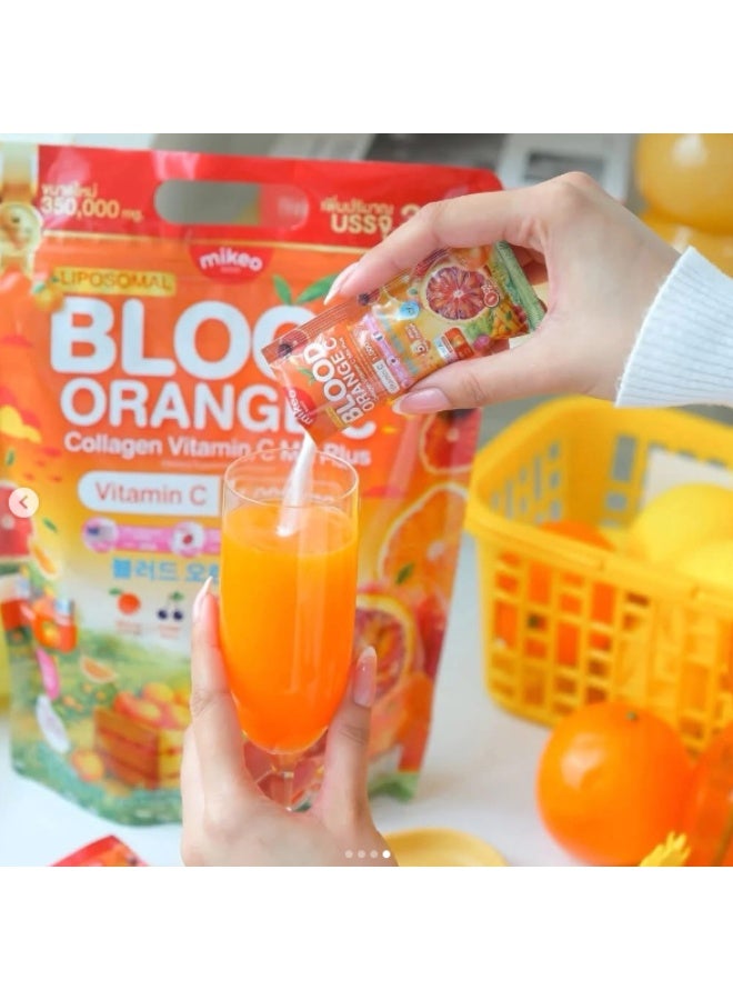 Mikeo Mikea Liposomal Blood Orange C Collagen Vitamin C Mix Plus Powder Sachets 35 Sticks | Vitamin C 1000mg | Blood Orange Flavor - Image 3