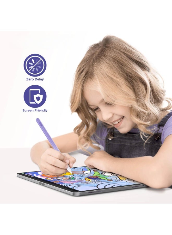 Hiras Universal Active Stylus Pen Compatible with Huawei/Honor/Samsung/Lenovo/Xiaomi and Other Android Smartphone and Tablet Devices Tablet Pen, Purple (Apple iPad 2018 and Before) - Image 3