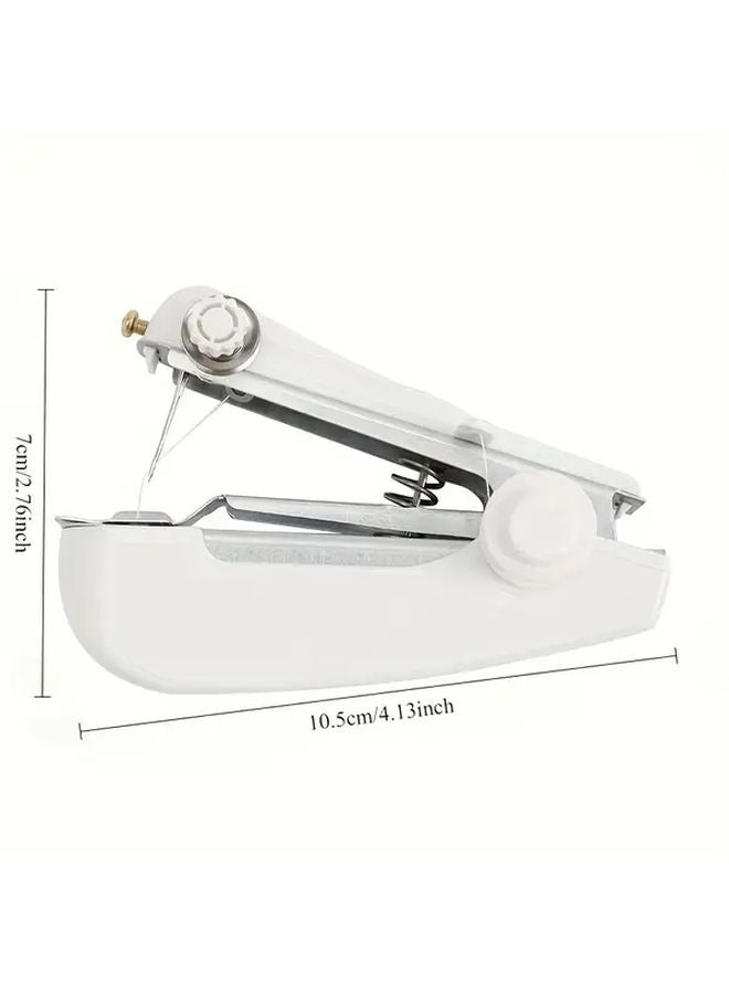 15 Piece Set Handheld Mini Sewing Machine With 12 Color Thread Reels For Beginners - Image 4