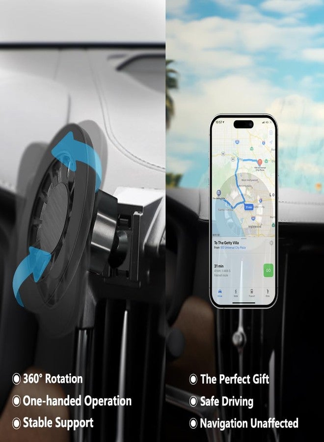 Zchan Car Phone Holder Mount for Volvo S90/V90 2017-2025 Car Accessories Car Mount 360°Rotation for Car Phone Holder Magnetic Hands Free Compatible with iPhone Samsung Smartphones - Image 5