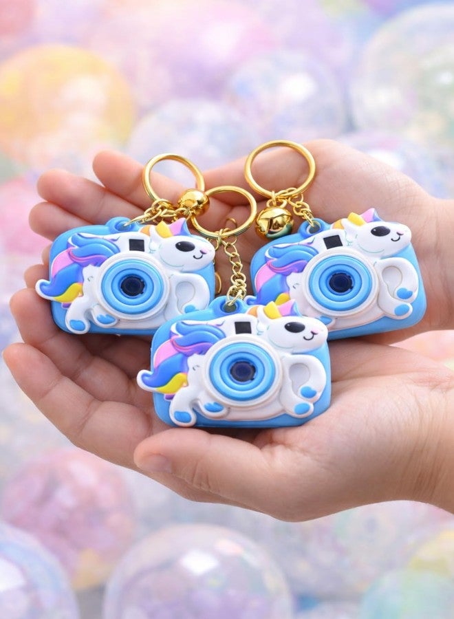 Camera Projector Keychain for Kids (Pack of 2) | Cute Cartoon Camera Key Ring with Mini Projection Keychain for Girls | Birthday & Return Gifts - Image 3