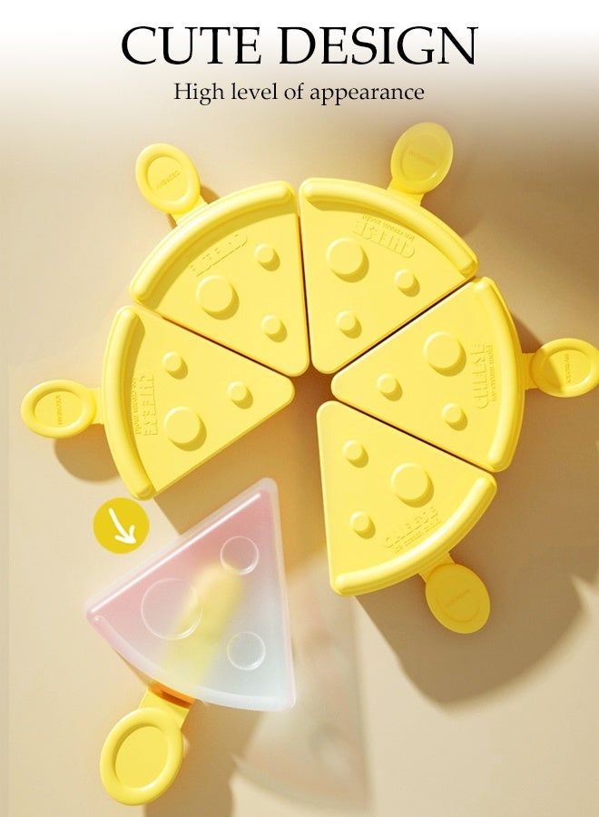 DUNISO 6 Pcs Silicone Ice Lolly Moulds Frozen Chocolate Creative Dessert Popsicle DIY Ice Cream Stick Tray Reusable Ice Pop Maker Creative Cheese shape Ice Sorbet Mold for Making Ice Cream  - Image 4