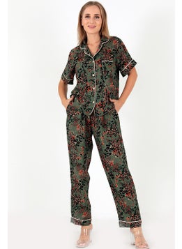 DoReMi Patterned Short Sleeve Women's Pajama Set  - Image 1