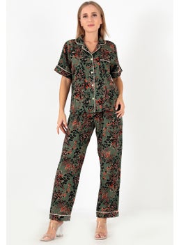 DoReMi Patterned Short Sleeve Women's Pajama Set  - Image 2