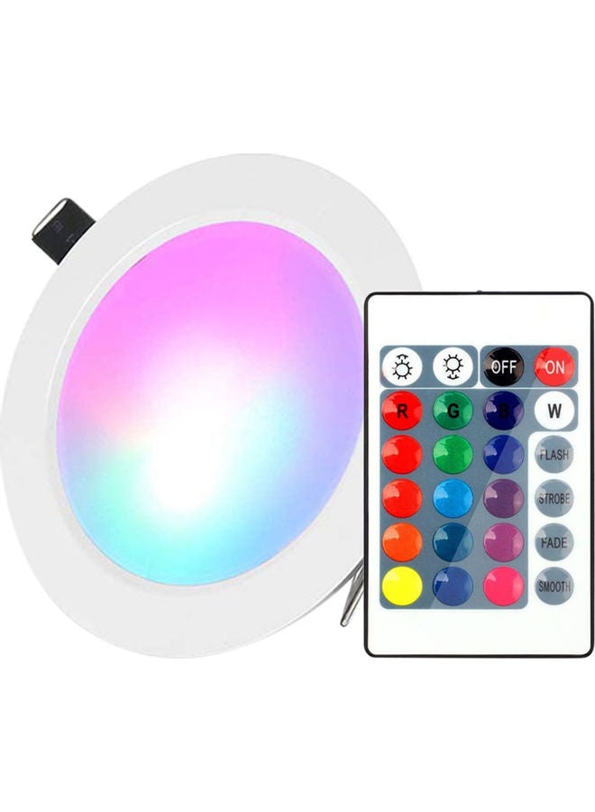 15W LED Recessed Lighting Downlight With Ir Remote Control White 20x5x20centimeter - Image 1