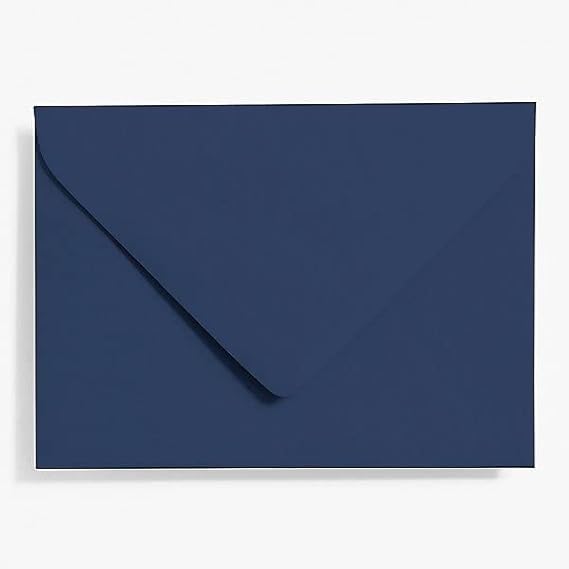 Accuprints Navy Blue Envelopes Pack of 25 (5 x 7) inches | Unique design Texture Hand made envelopes for wedding/party/office use/gift | Size 5 X 7 inches (Navy Blue, Pack of 25) - Image 1