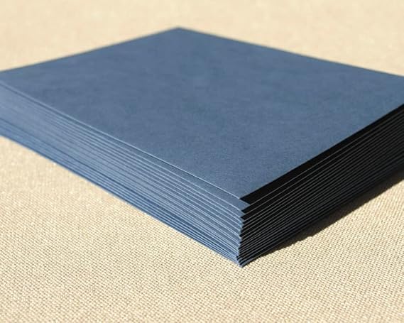 Accuprints Navy Blue Envelopes Pack of 25 (5 x 7) inches | Unique design Texture Hand made envelopes for wedding/party/office use/gift | Size 5 X 7 inches (Navy Blue, Pack of 25) - Image 4