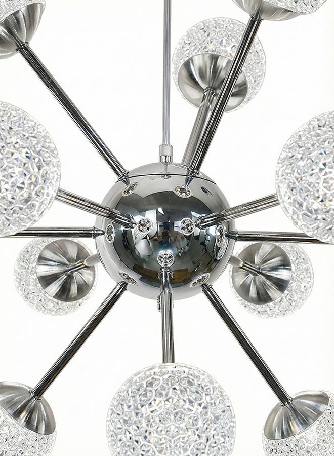 BUY4LESS -  Modern Lighting, Chandelier, Light, Light ball Special, Chrome Color, 60x60 cm, Suitable for bedroom and living room, Adjustable height - Image 3