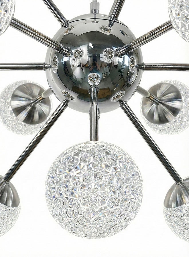 BUY4LESS -  Modern Lighting, Chandelier, Light, Light ball Special, Chrome Color, 60x60 cm, Suitable for bedroom and living room, Adjustable height - Image 4
