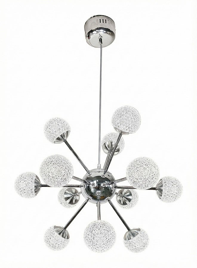 BUY4LESS -  Modern Lighting, Chandelier, Light, Light ball Special, Chrome Color, 60x60 cm, Suitable for bedroom and living room, Adjustable height - Image 1