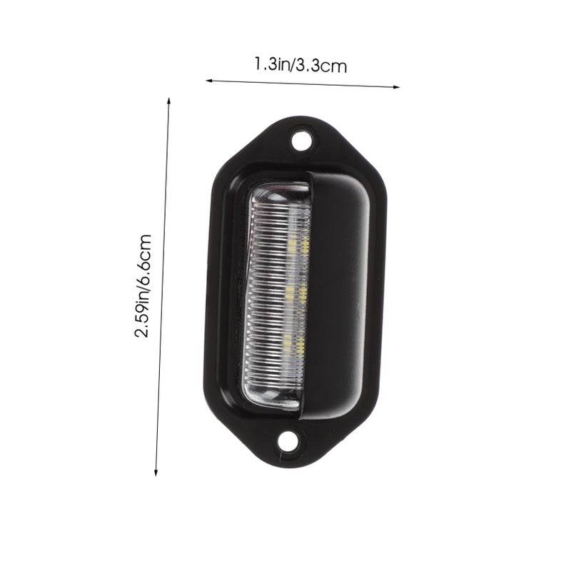 24V LED License Plate Light For Trucks RVs Trailers Easy Install Bright White - Image 3