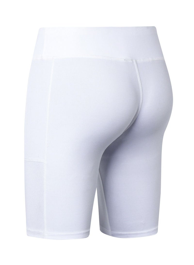 Loquat Women Quick Dry Breathable Elastic Shorts White  - Image 2