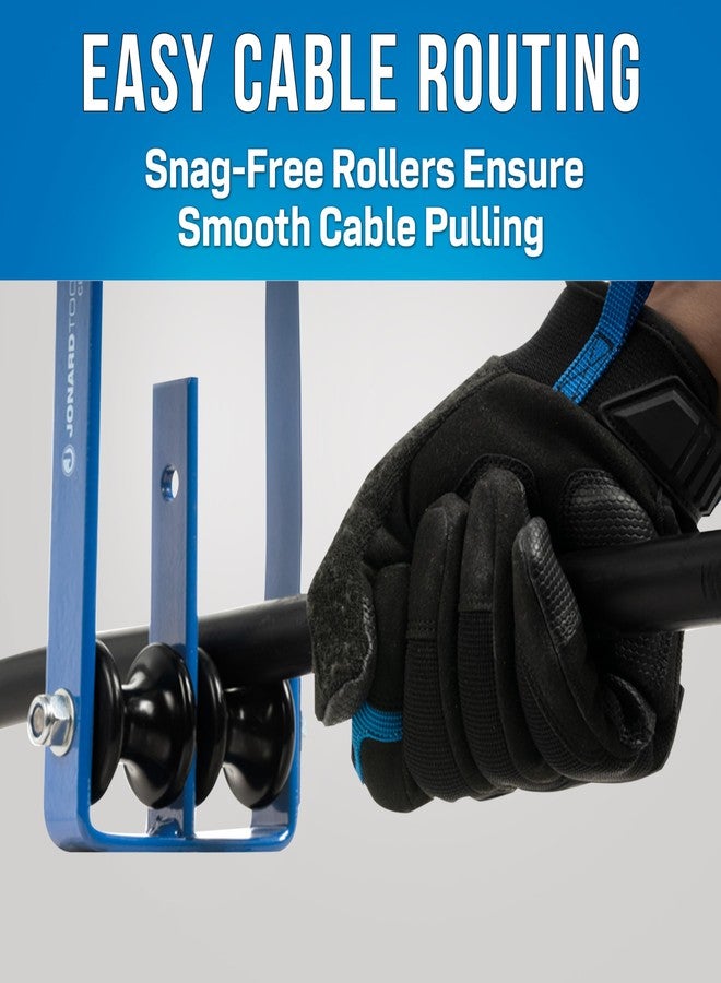 جونارد تولز بكرة كابل مزدوجة CR-210/4 من جونارد تولز لكابل بقطر بوصة واحدة، عبوة من 4 قطع - Image 2