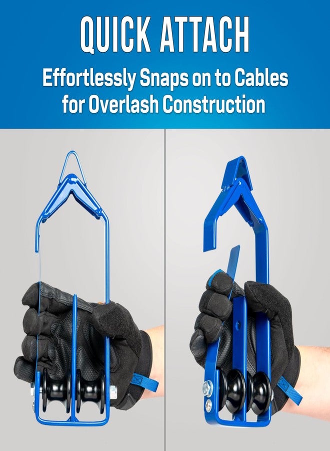 جونارد تولز بكرة كابل مزدوجة CR-210/4 من جونارد تولز لكابل بقطر بوصة واحدة، عبوة من 4 قطع - Image 3