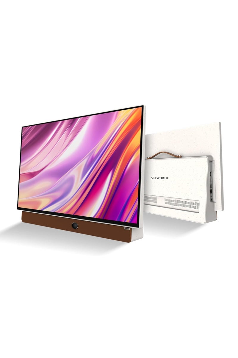 Skyworth 24-Inch Portable Smart Screen , 3-Hour Battery Life 24P100 Companion Series 1080P FHD, Matte Screen, HDR10, Dolby Audio, LED, Bluetooth, Chromecast and Google Assistant - Image 1