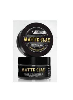 VIZO Vizo Professional MATTE CLAY Hair Styling Wax for Smooth and Extra Hold Look 150ml  - Image 2