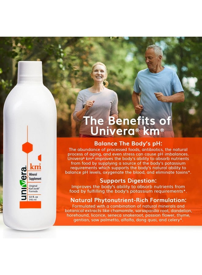 Univera مكمل معدني Km 32 أونصة سائلة (1 عبوة) صيغة كارل يوراك الأصلية غنية بالبوتاسيوم والفيتامينات تدعم الجسم - Image 5