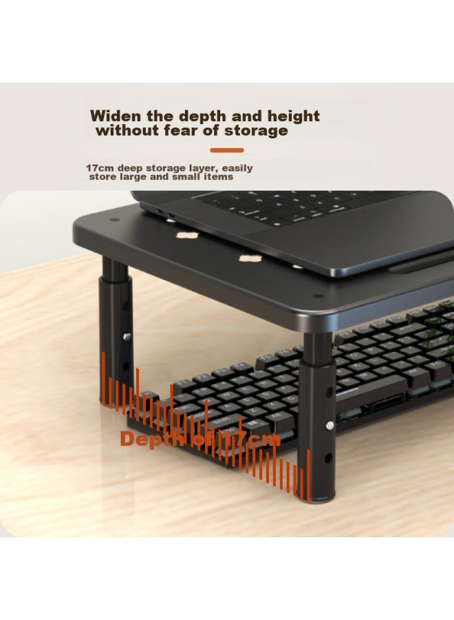Nvv Monitor Riser Stand, Laptop Stand, Desktop Computer Monitor Stand, Desktop Storage Rack, Office Desk Keyboard Storage Stand Base Storage Rack Np-14 - Image 4