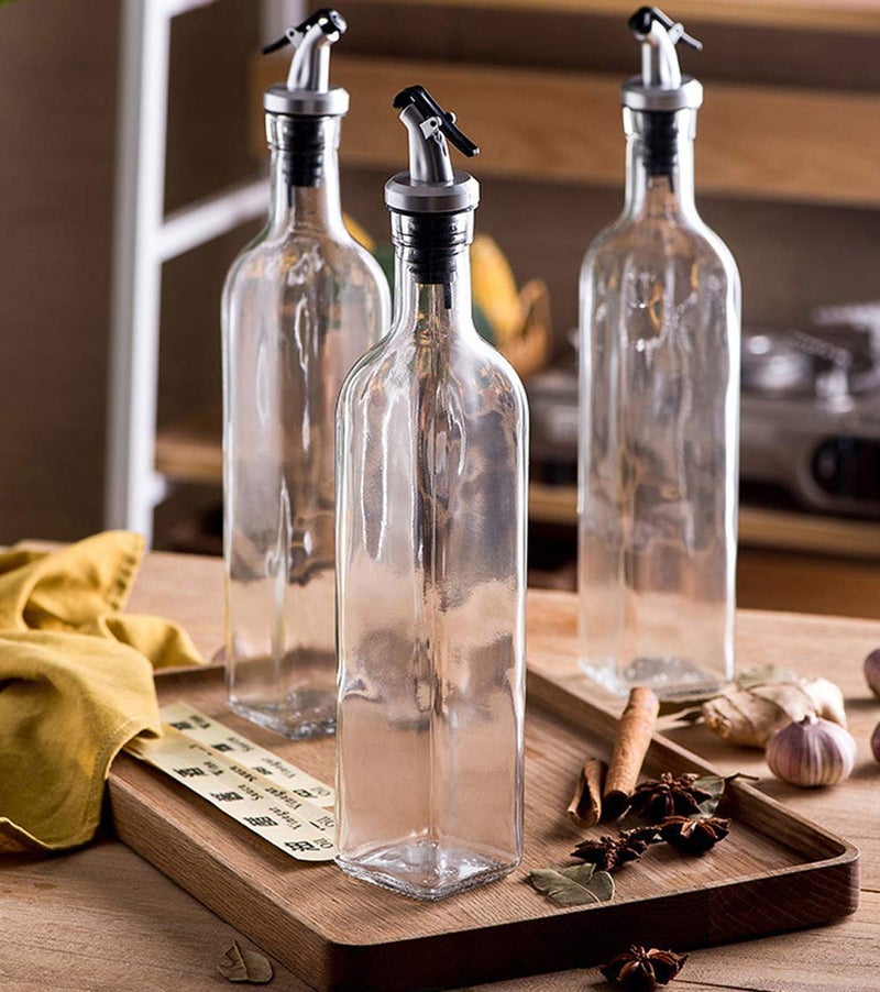 C V Cartvilla Olive Oil Dispenser Glass Oil Bottle Set 1 - Image 3