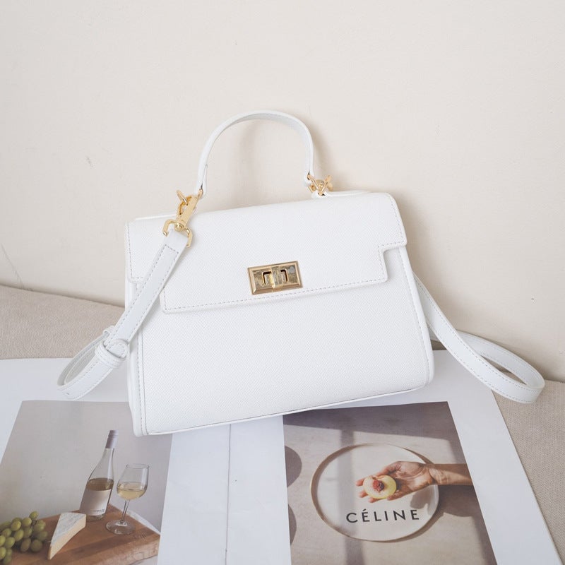 Cowhide Handbag Mini Small Bag High-End Evening Bag Wedding Bag Genuine Leather Kelly Bag Second Generation Mini Crossbody Bag - Image 1