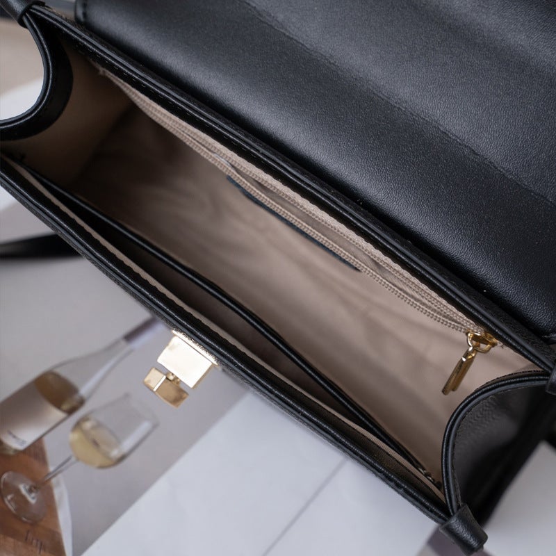 Cowhide Handbag Mini Small Bag High-End Evening Bag Wedding Bag Genuine Leather Kelly Bag Second Generation Mini Crossbody Bag - Image 5
