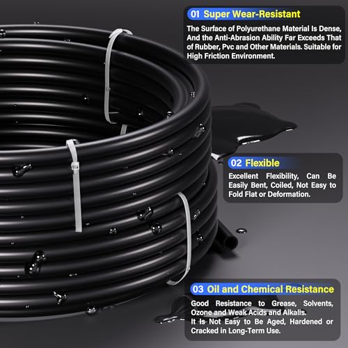 TAILONZ PNEUMATIC 8mm or 5/16 inch OD 5mm ID Polyurethane PU Air Hose Pipe Tube Kit 10 Meter 32.8ft - Image 3