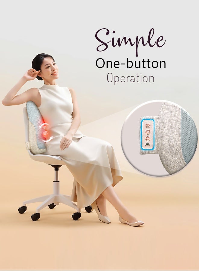 Zero Beyond Wellness Zero Healthcare Backee Back Massage Cushion – Portable Electric Back Massager with Vibration Modes, Rechargeable Cordless Design, Adjustable Intensity for Back & Waist Relief – Home & Office Use UAE - Image 4