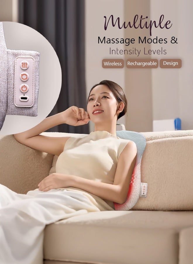 Zero Beyond Wellness Zero Healthcare Backee Back Massage Cushion – Portable Electric Back Massager with Vibration Modes, Rechargeable Cordless Design, Adjustable Intensity for Back & Waist Relief – Home & Office Use UAE - Image 3