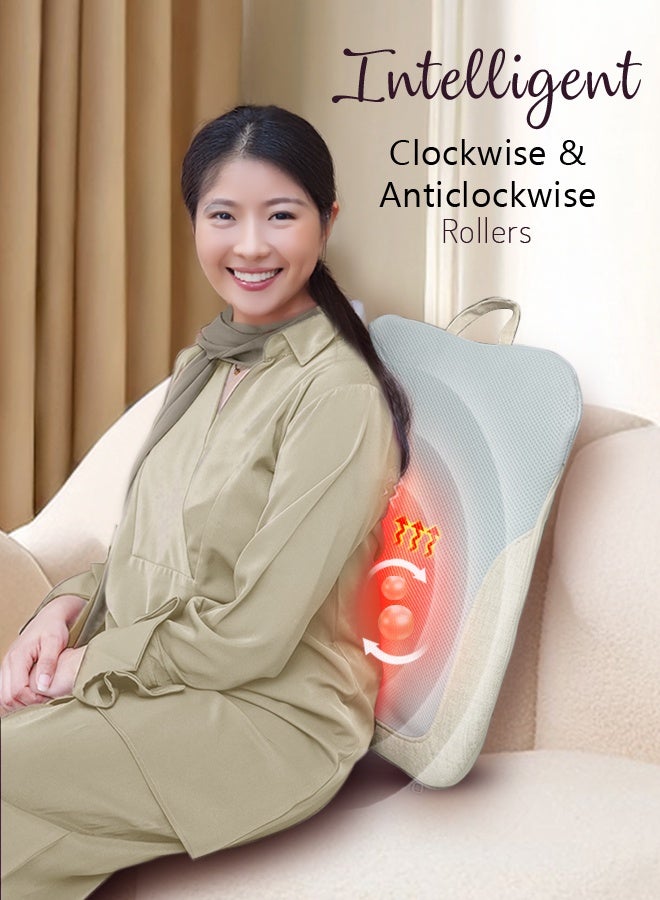 Zero Beyond Wellness Zero Healthcare Backee Back Massage Cushion – Portable Electric Back Massager with Vibration Modes, Rechargeable Cordless Design, Adjustable Intensity for Back & Waist Relief – Home & Office Use UAE - Image 2