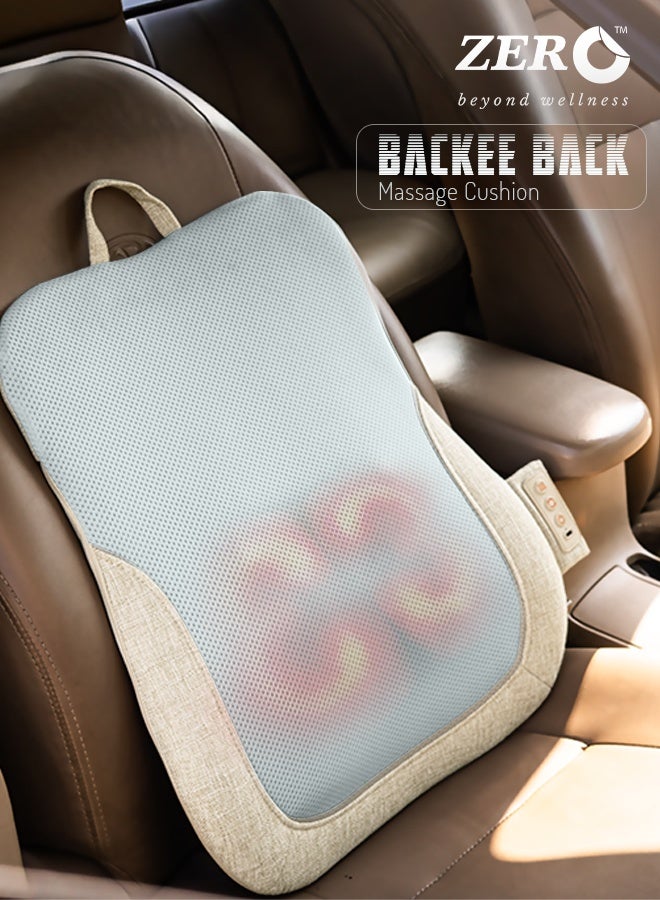 Zero Beyond Wellness Zero Healthcare Backee Back Massage Cushion – Portable Electric Back Massager with Vibration Modes, Rechargeable Cordless Design, Adjustable Intensity for Back & Waist Relief – Home & Office Use UAE - Image 1