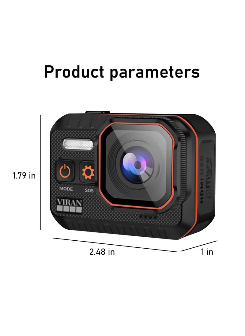 AROAQ Sports Camera with Anti Shake WiFi HD Waterproof for Mountain Climbing and Cycling  - Image 4