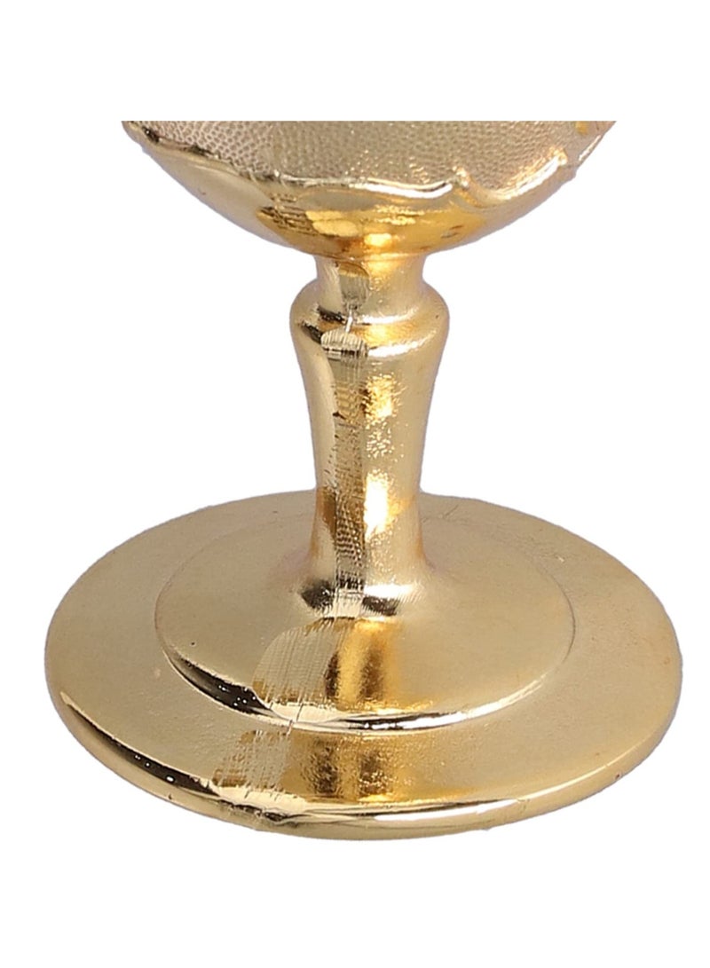 Barakah Vintage Metal Goblet,  Retro High Grade Golden Cup, Fancy Gold Engraving Drinking Cup, Medieval Retro Ornaments for Kitchen Home Party Wedding Decoration Decor 2PCS - Image 3