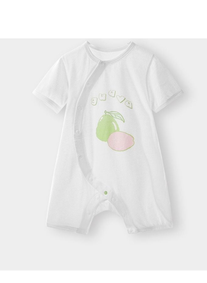 Be a better mom Unisex Baby Comfortable Organic Cotton Gauze Long Sleeves straight-front jumpsuit - Image 3