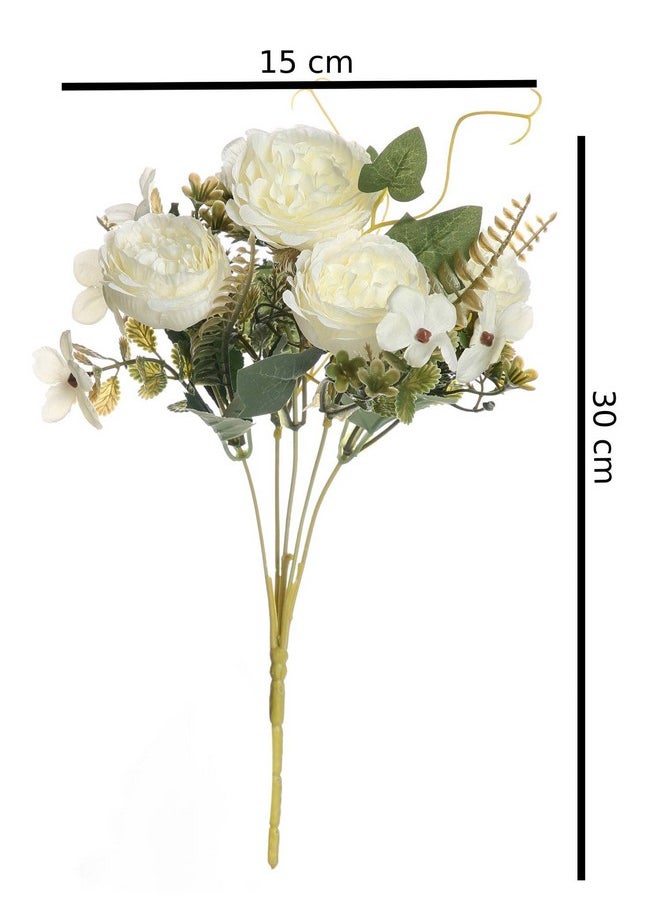 SATYAM KRAFT 1 Pcs Artificial Fake Flowers Sticks Bunch Decorative Items for Christmas,Home Decor, Newyear Decor Room Decorations, Living Room Table, Valentine(Without Vase Pot)(White) 1 Pieces. - pzsku/Z3FF7995BAA81DA821C0EZ/45/_/1736571343/26d71d72-cf76-466d-99bd-112f6bccb0fa