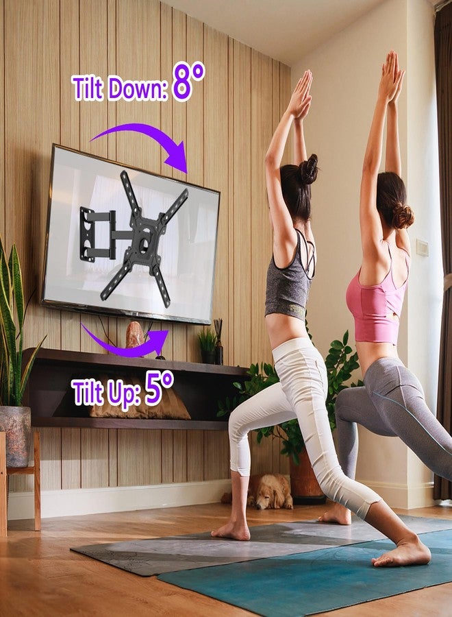 Demiwise TV Wall Mount for 26-55 Inch TV, TV Mount with Articulating Arm, Swivel, Metal TV Stand with Max VESA 400x400mm, Holds up to 66 lbs, Easy Installation. - Image 3