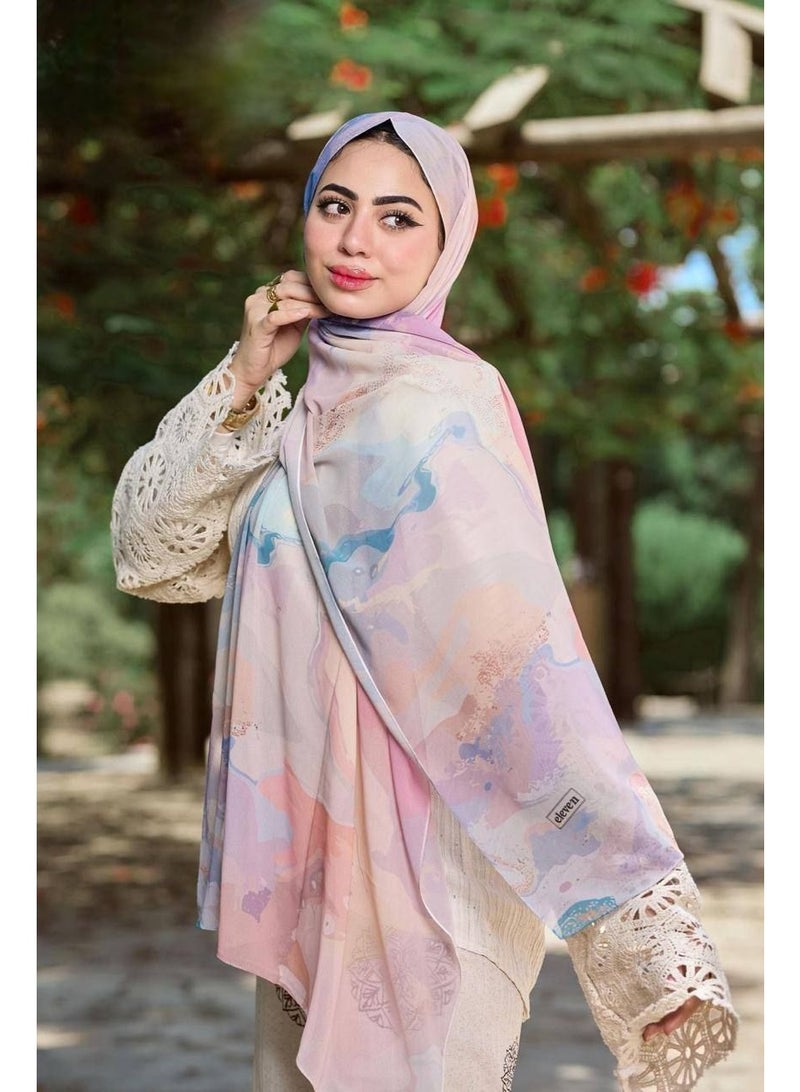 scarf chiffon for women hijab 200*75 cm - Image 1