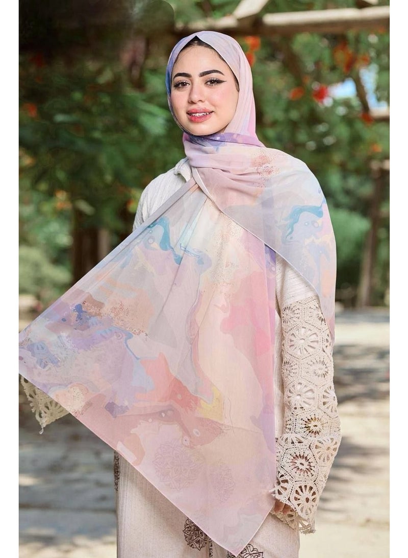 scarf chiffon for women hijab 200*75 cm - Image 2