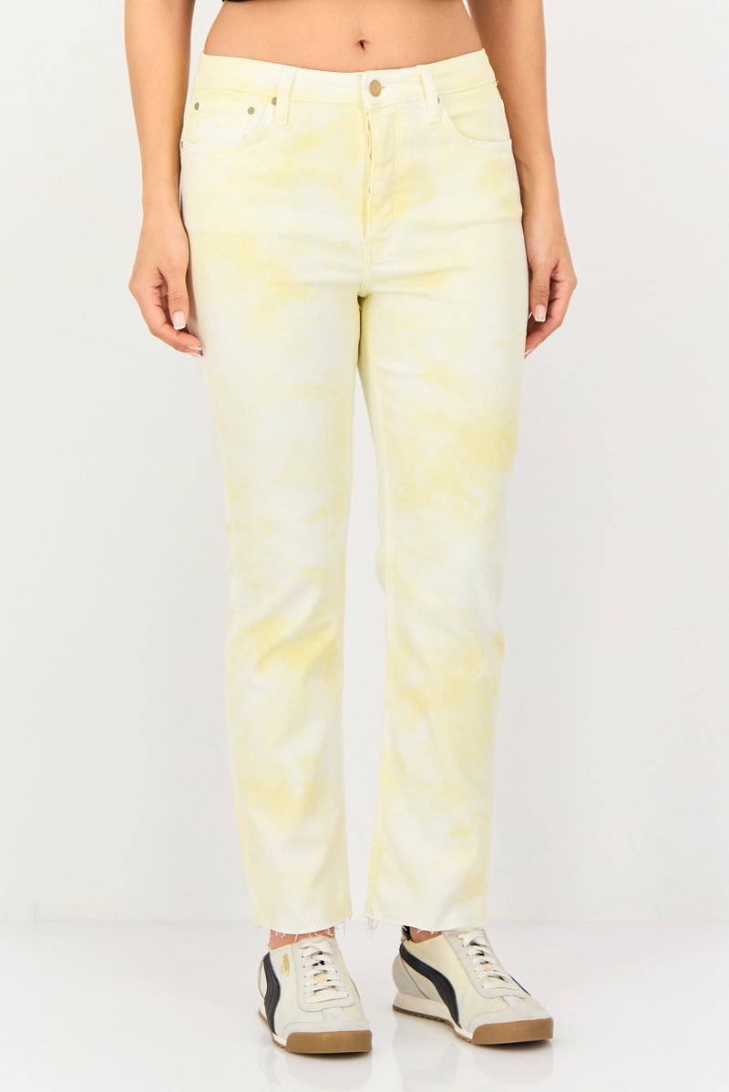 Reiko Women Regular Fit Tie Dye Stretchable Jeans, Multicolor - Image 1