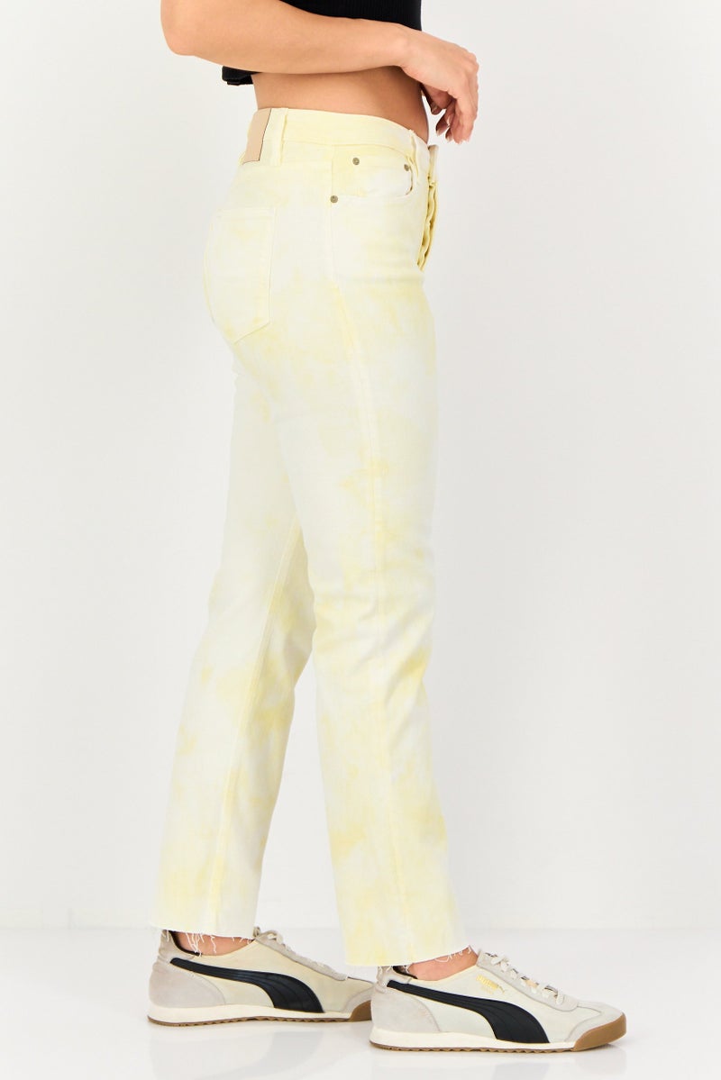 Reiko Women Regular Fit Tie Dye Stretchable Jeans, Multicolor - Image 2
