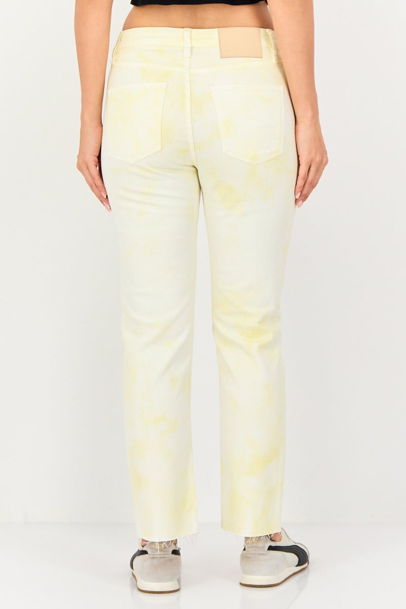 Reiko Women Regular Fit Tie Dye Stretchable Jeans, Multicolor - Image 4