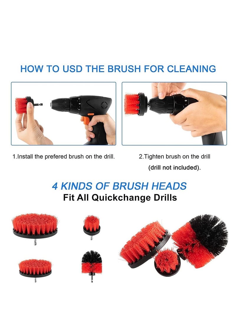 Arabest 19 Piece Car Cleaning tools kit, Car wash Tools, Car detail brush Set, Car bit brush set, cleaning wheels, dashboard, interior, exterior, leather, vents  - Image 2