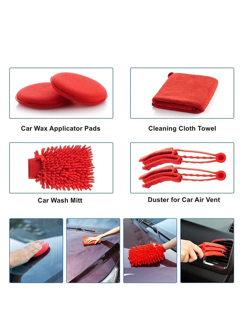 Arabest 19 Piece Car Cleaning tools kit, Car wash Tools, Car detail brush Set, Car bit brush set, cleaning wheels, dashboard, interior, exterior, leather, vents  - Image 5