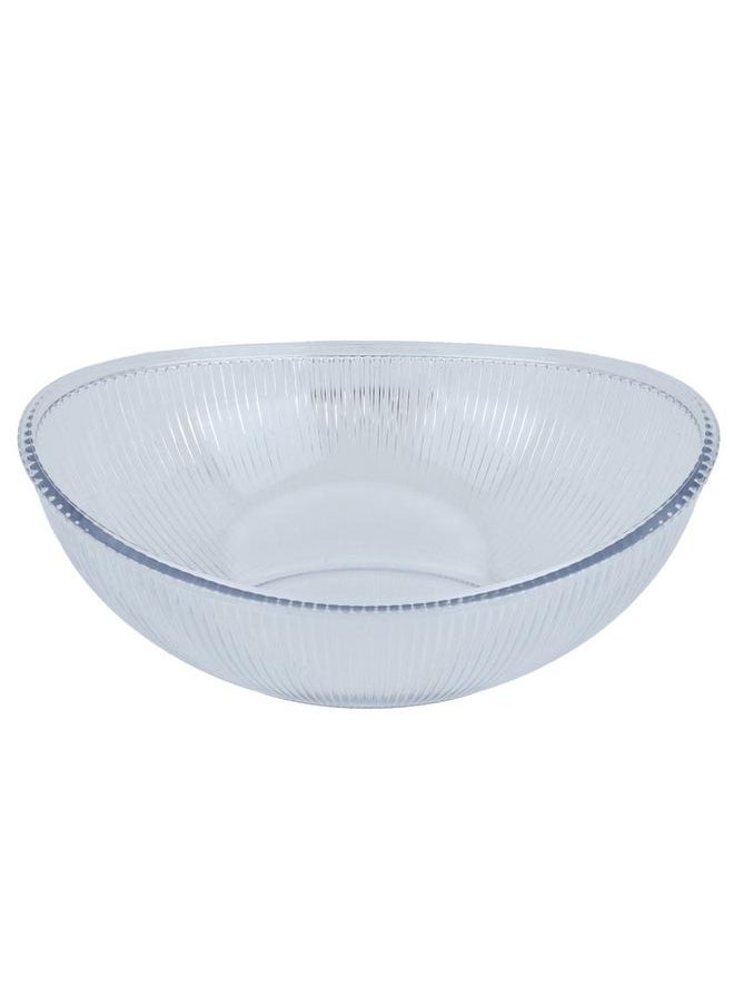 Alsaif Plastic Serving Plate 32X25X12 Cm 3.3 L Clear  - Image 1