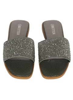 Better Ladies Flat Sandal Grey  - Image 2