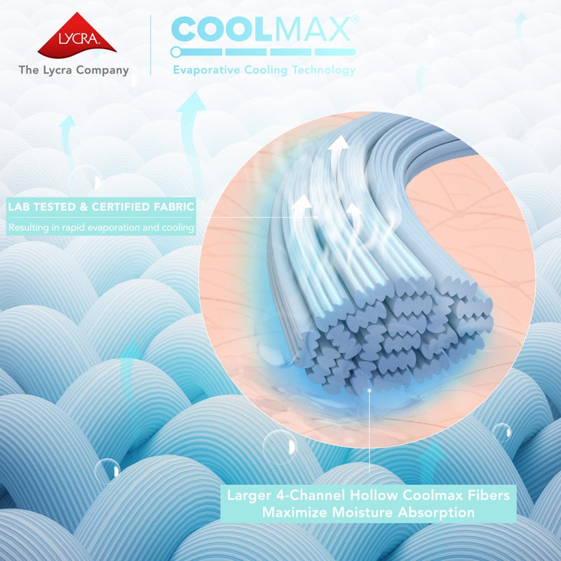 Comfort Spaces Coolmax Moisture Wicking Sheet Set Super Soft, Fade Resistant, 16" Deep Pocket, All Around Elastic - Warm Weather Cooling Sheets For Night Sweats, Queen, Charcoal 4 Piece - Image 2