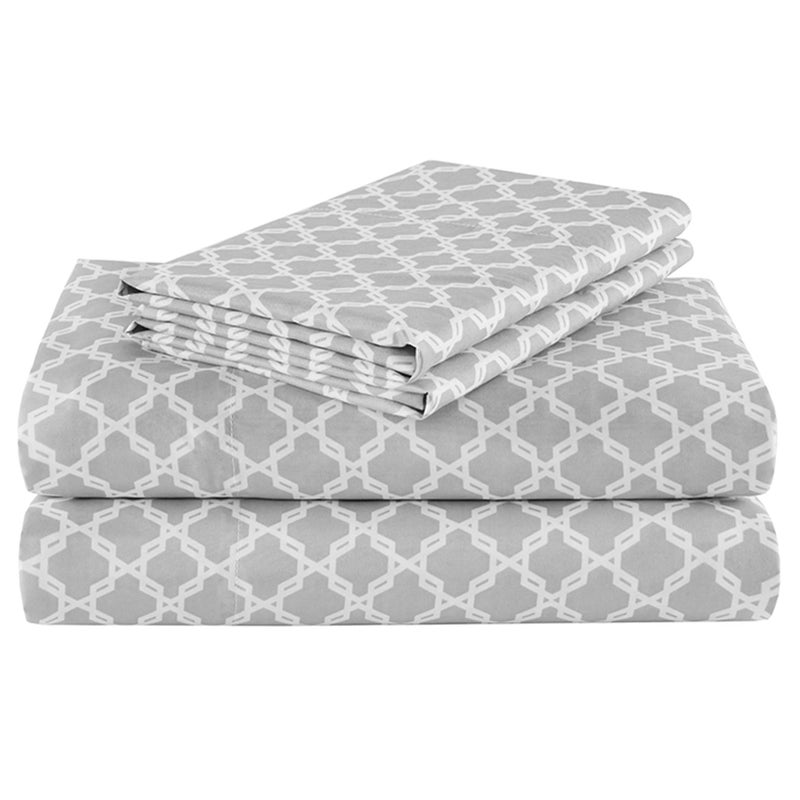 Comfort Spaces Coolmax Moisture Wicking Sheet Set Super Soft, Fade Resistant, 16" Deep Pocket, All Around Elastic - Warm Weather Cooling Sheets For Night Sweats, Queen, Charcoal 4 Piece - Image 1