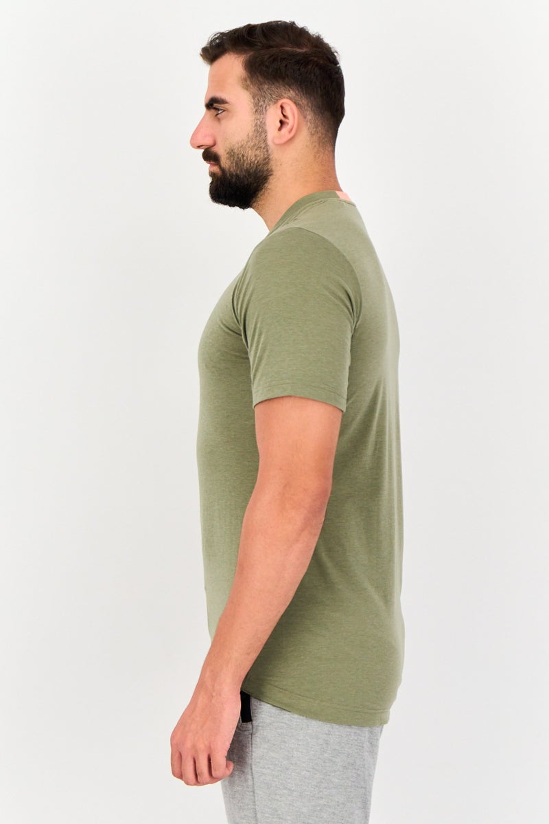 Adidas Men Slim Fit Short Sleeve Pro Series Training T-Shirt, Olive - Image 2